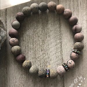 Joy and protection. Matte Flower Jasper